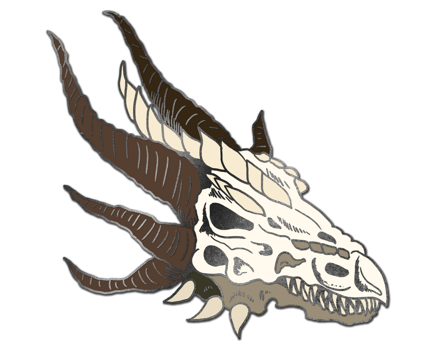 Adult Dragon Skull Pin