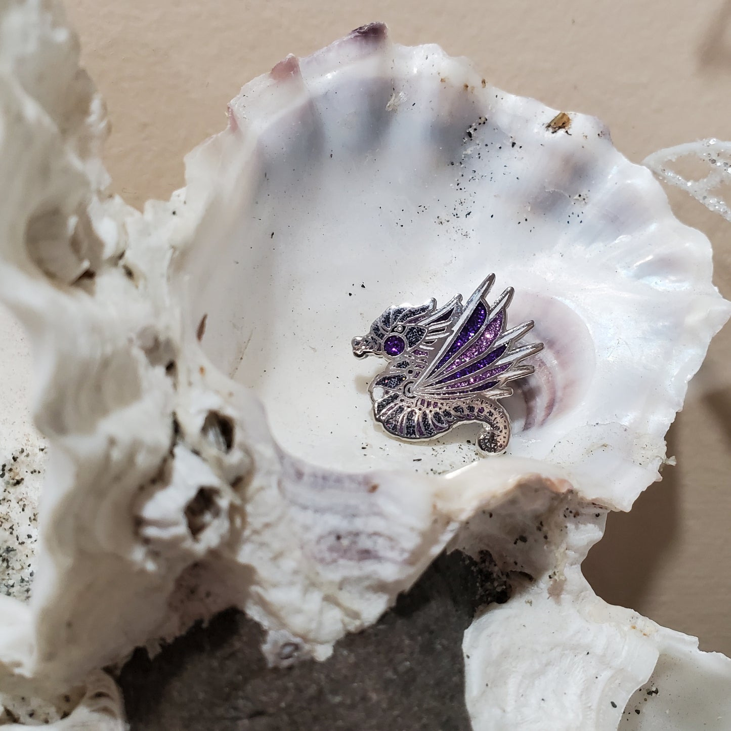 Mechanical sea dragon pin