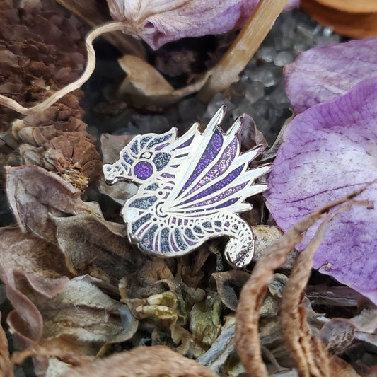 Mechanical sea dragon pin