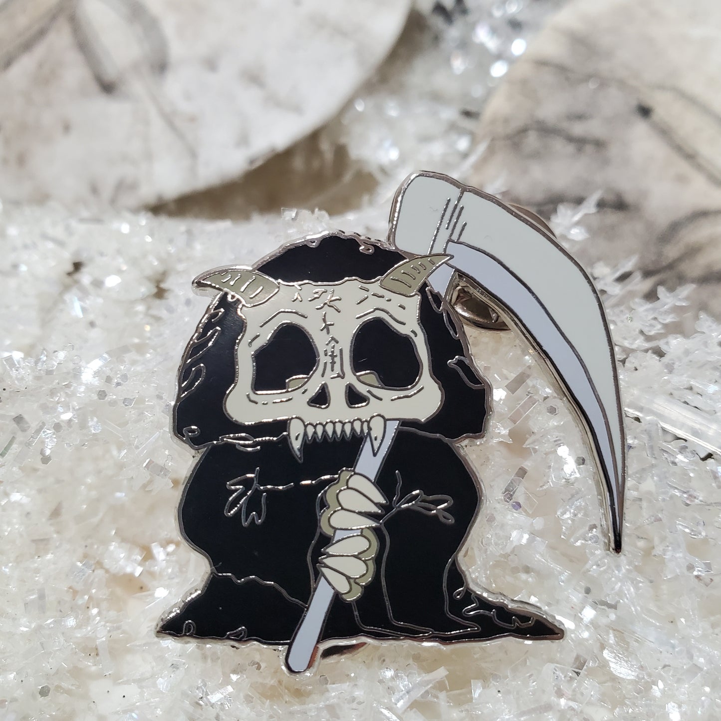 "Grim Reaper" Derpy Dragon Pin