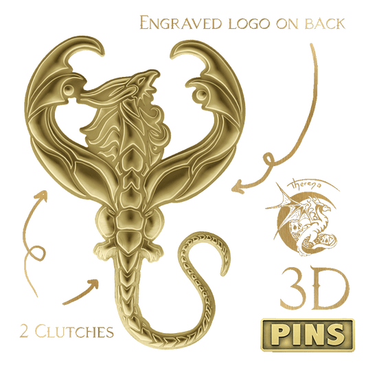 3D Scorpio dragon - (Ltd. edition 250)  pin