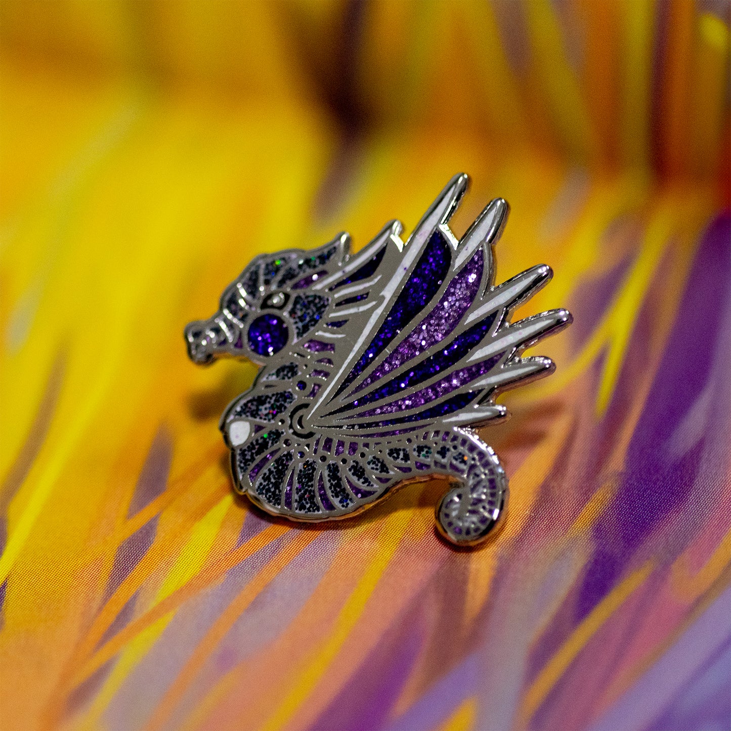 Menos - mechanical sea dragon pin