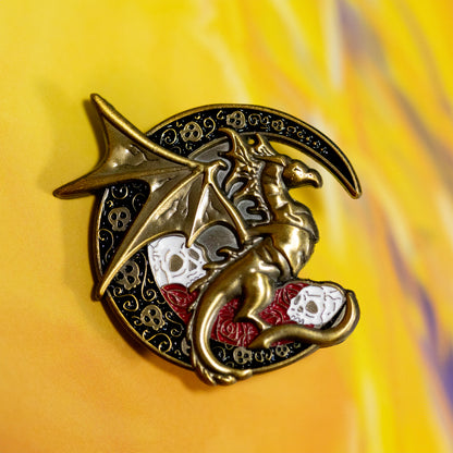 Moon Dragon - limited edition 3D pin