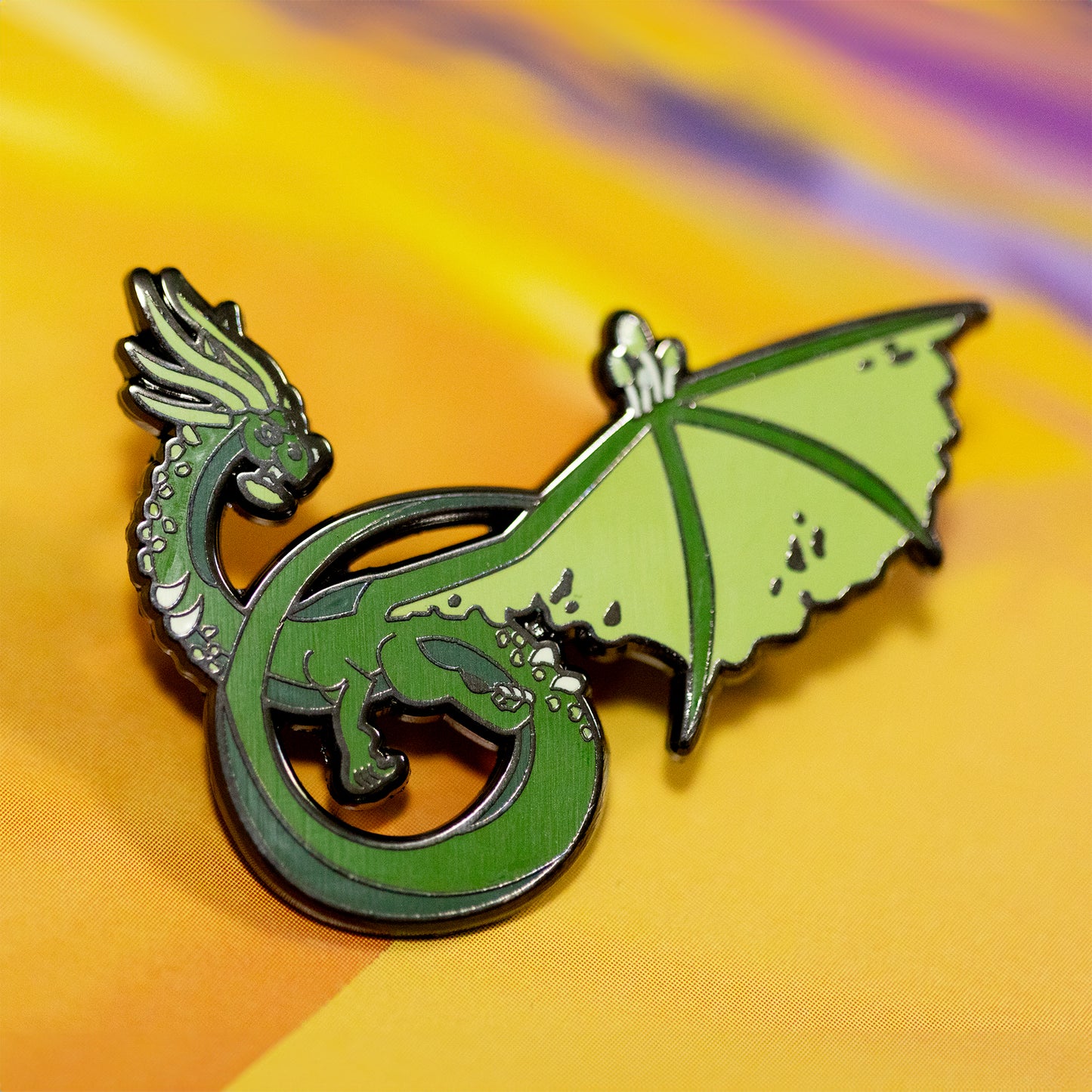 Forest dragon pin