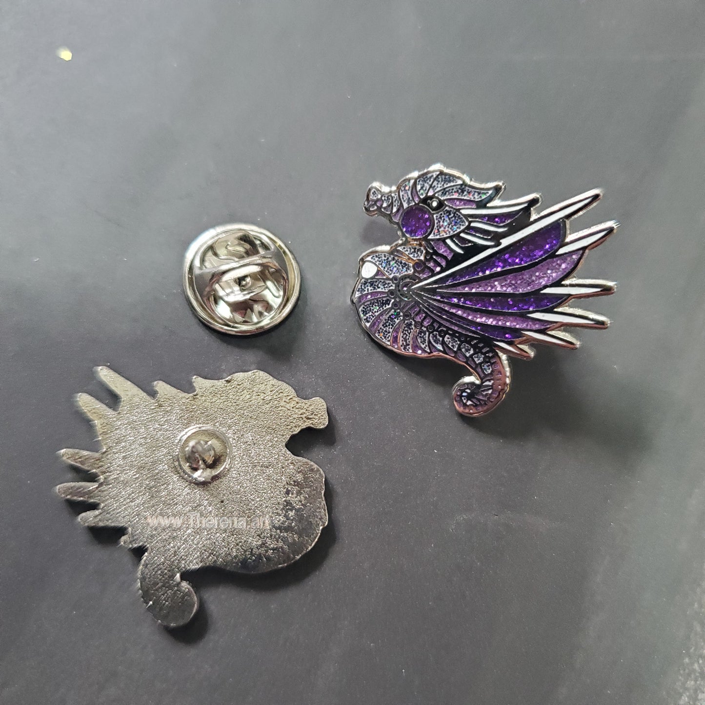 Menos - mechanical sea dragon pin