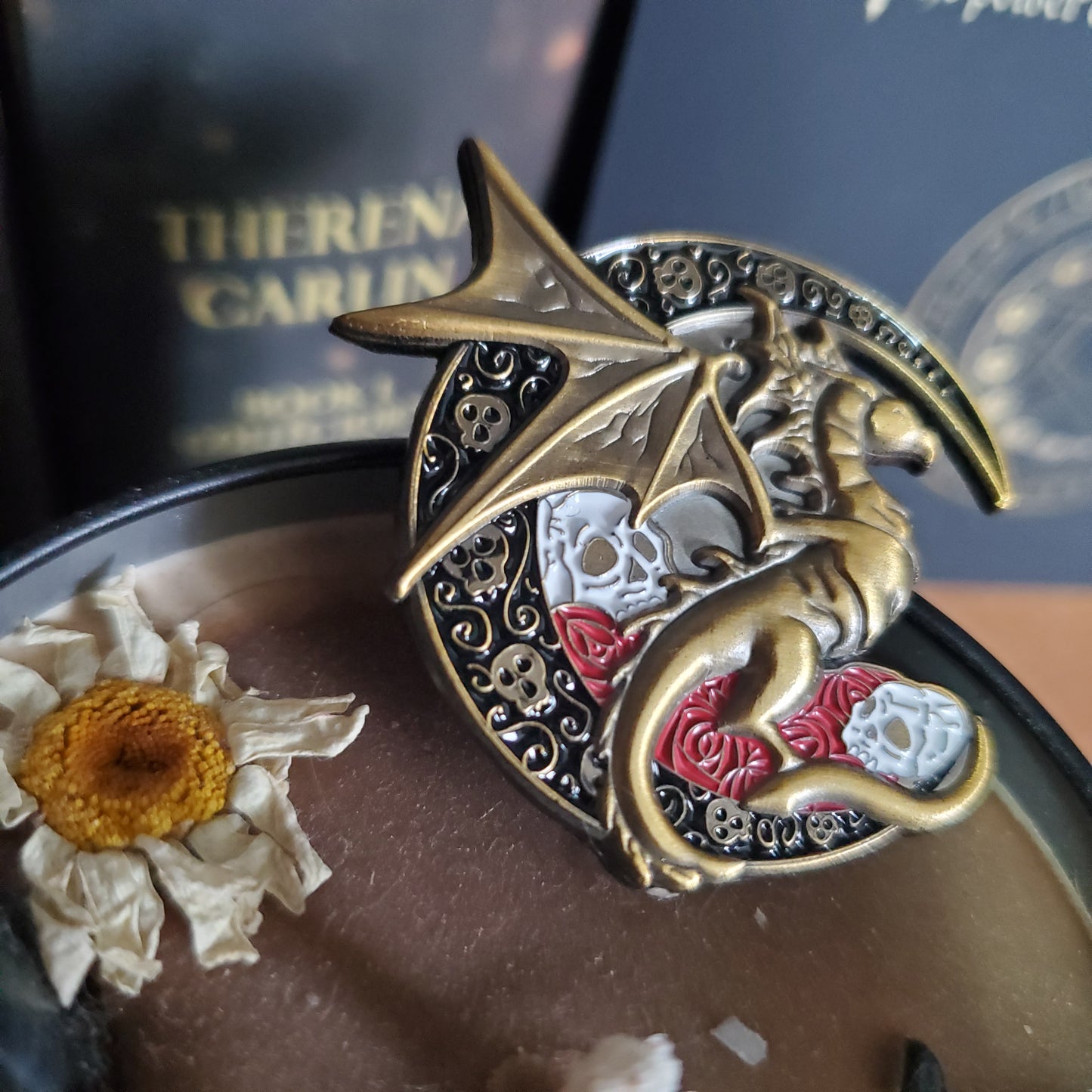 Moon Dragon - limited edition 3D pin