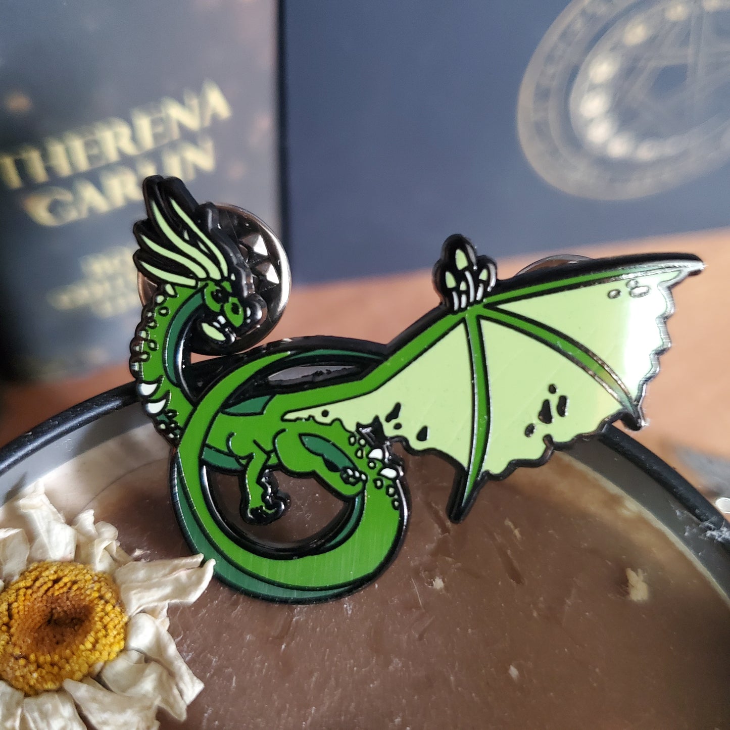 Forest dragon pin