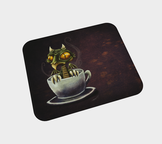 "Fueled by Creativity" Derpy Dragon Desk Mat