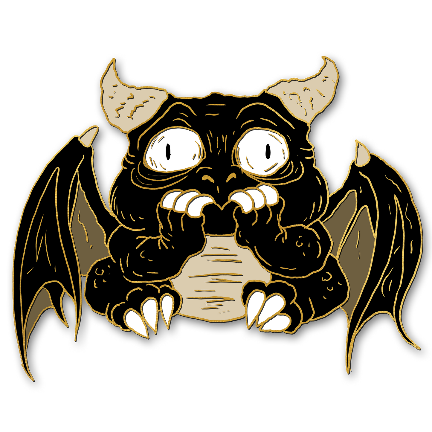 "Anxiety" Derpy Dragon Pin