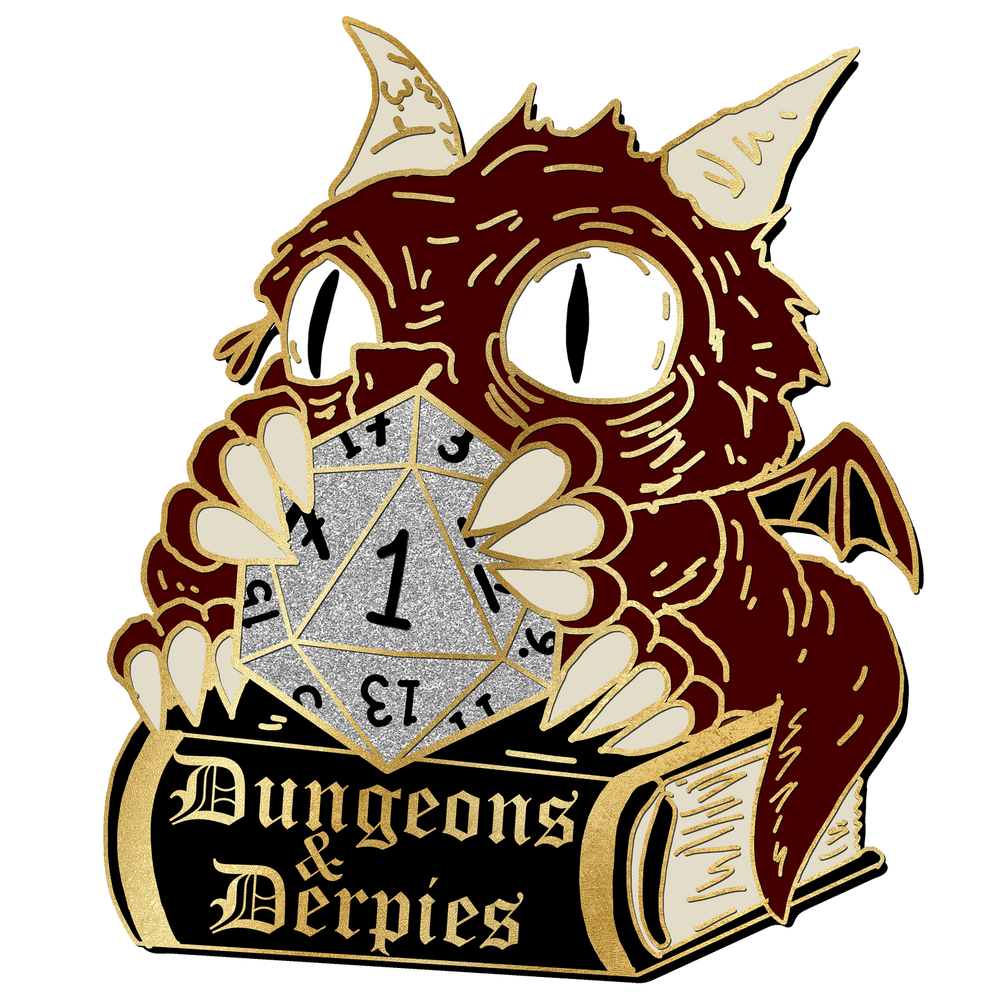 "Critical Fail Dungeons & Derpies" Pin