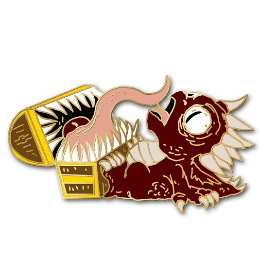 "Mimic" Derpy Dragon Pin