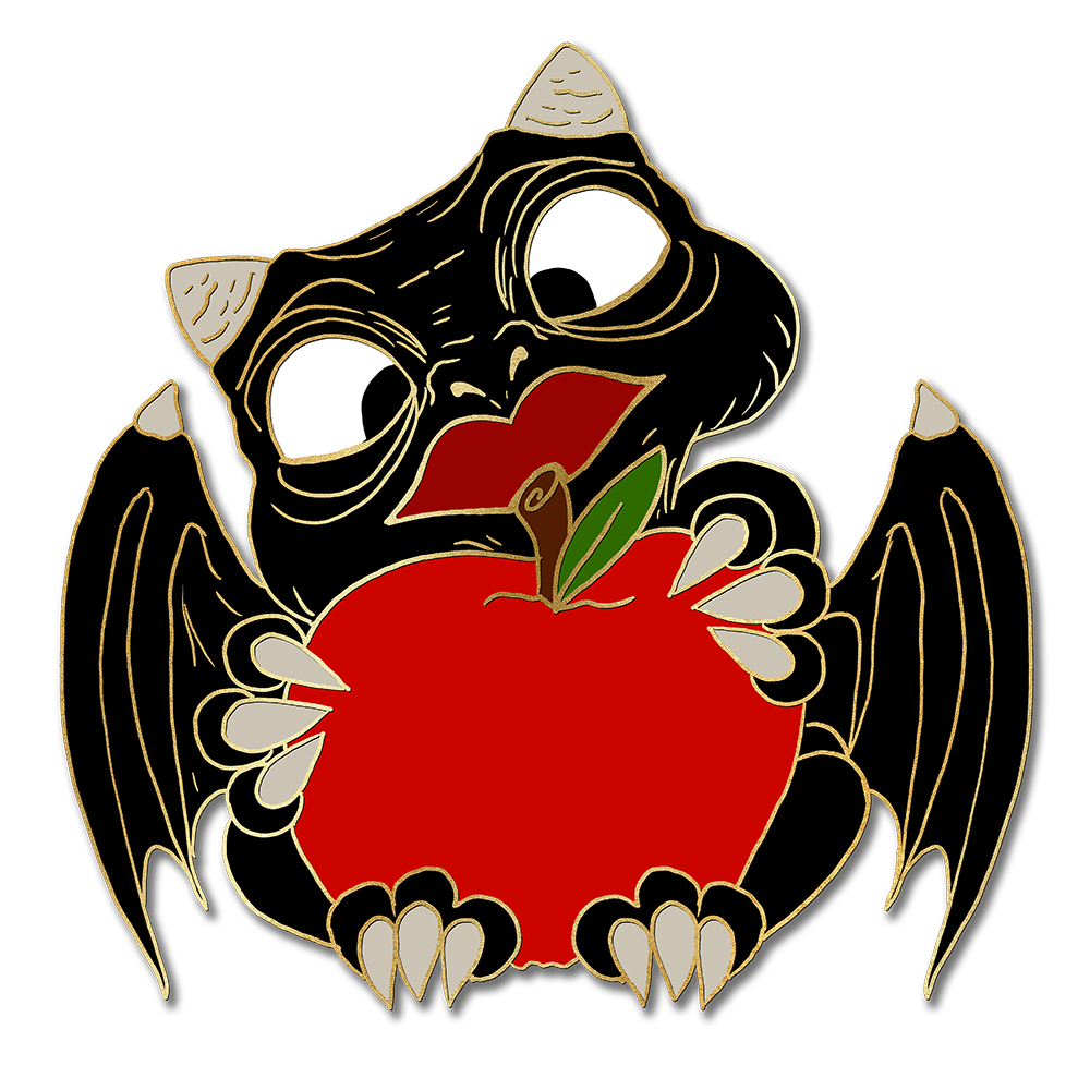 "Nom Nom Nom" Derpy Dragon Pin