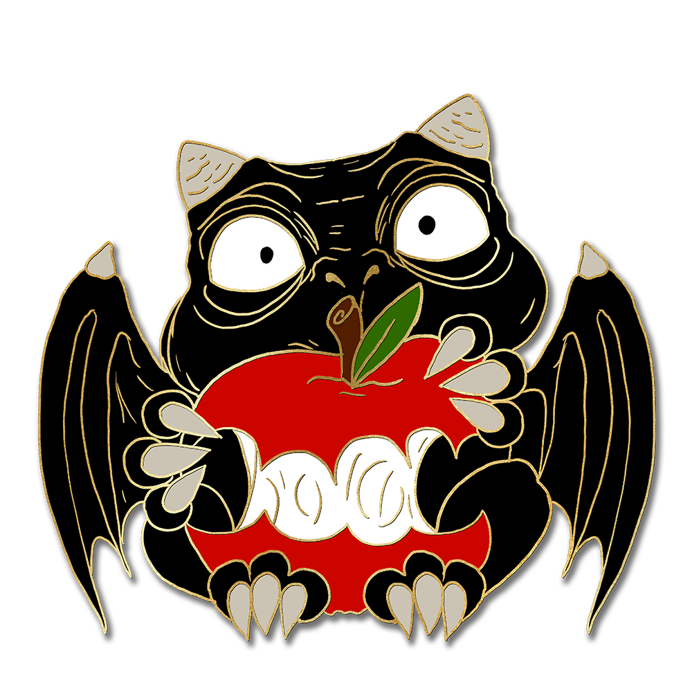 "Nom Nom Nom" Derpy Dragon Pin