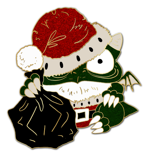 "Santa" Derpy Dragon Pin
