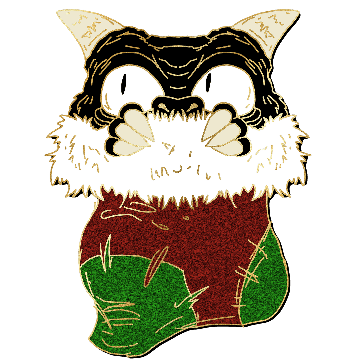 "Holiday Stocking" Derpy Dragon Pin