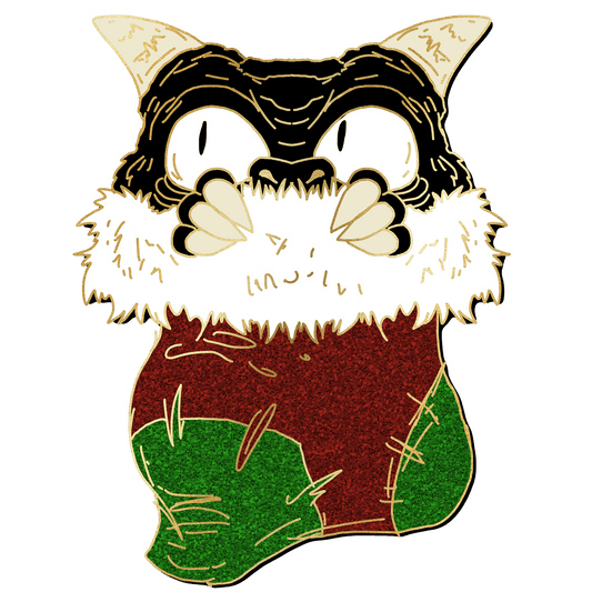 "Holiday Stocking" Derpy Dragon Pin