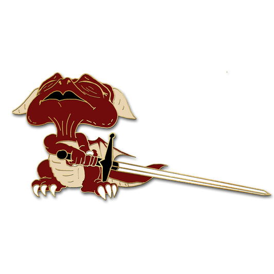 "Not Strong Enough" Derpy Dragon Pin