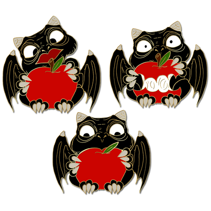 "Nom Nom Nom" Derpy Dragon Pin