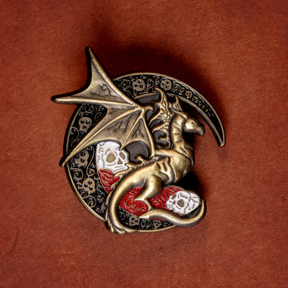 Moon Dragon - limited edition 3D pin