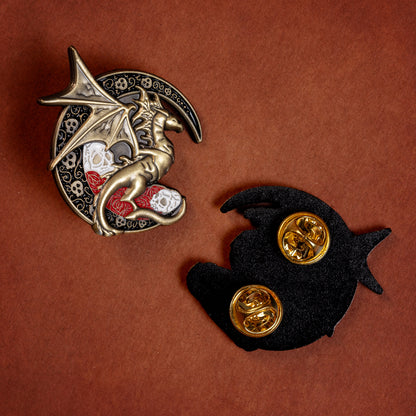 Moon Dragon - limited edition 3D pin