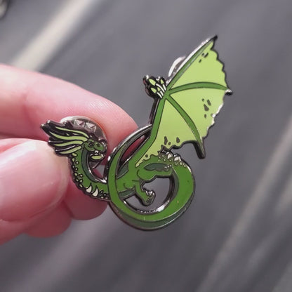 Forest dragon pin