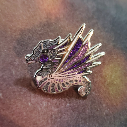 Mechanical sea dragon pin