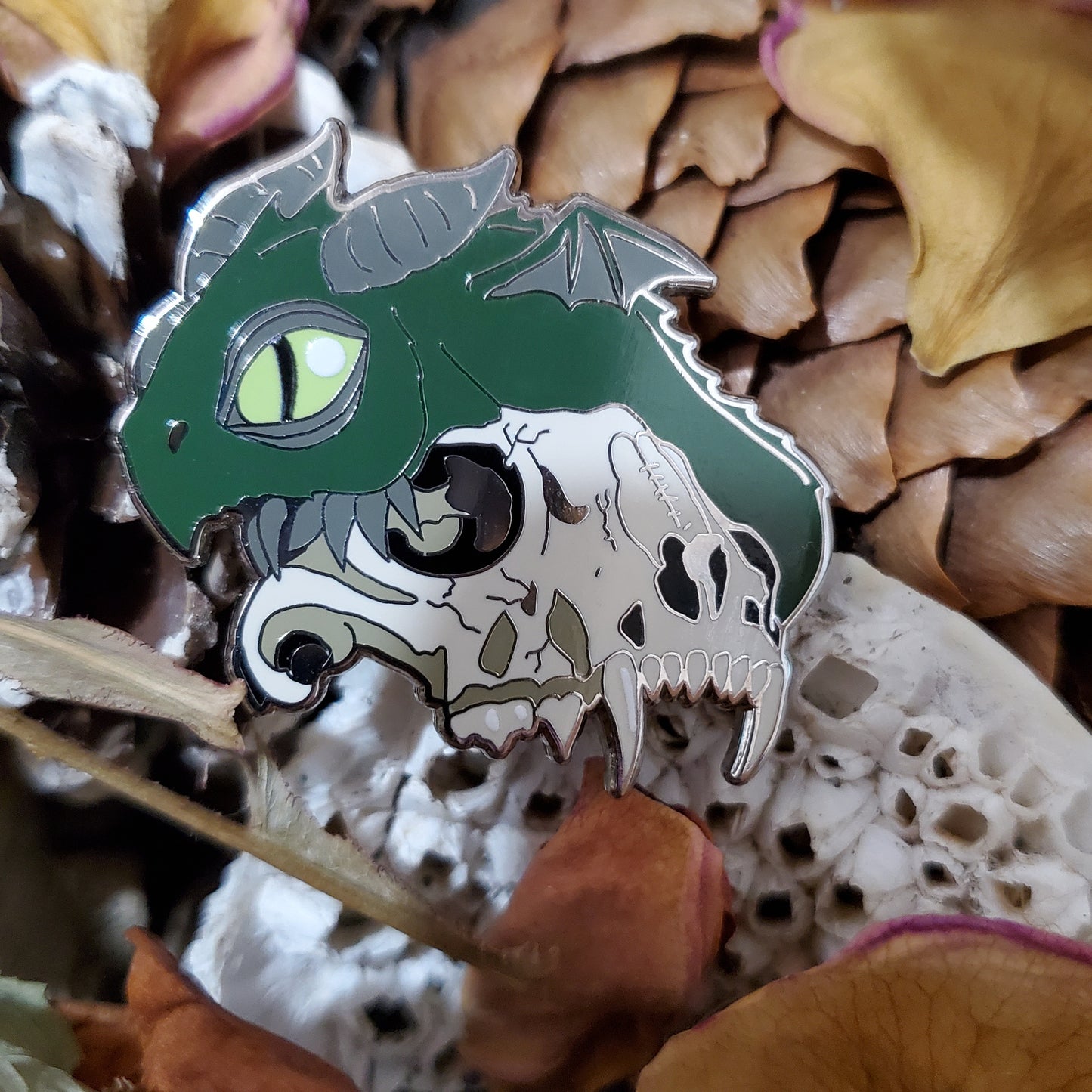 Green "Skull" Derpy Dragon