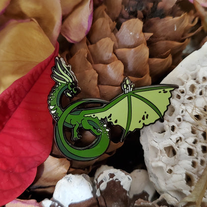 Forest dragon pin