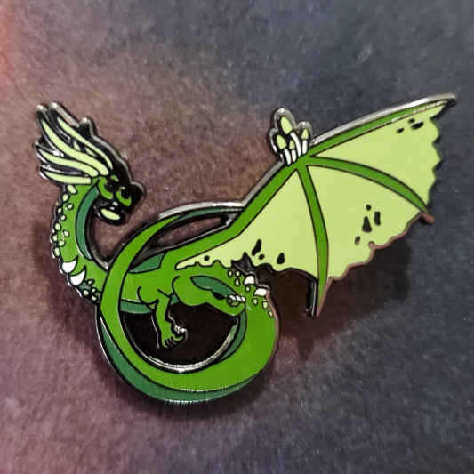 Forest dragon pin