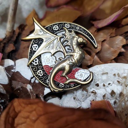 Moon Dragon - limited edition 3D pin