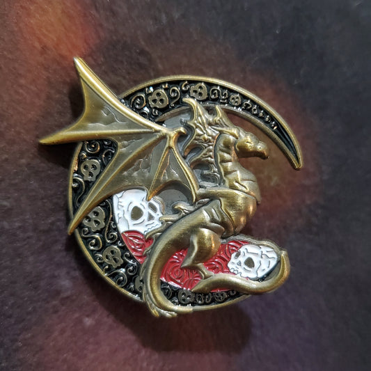 Moon Dragon - limited edition 3D pin