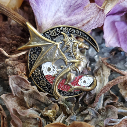 Moon Dragon - limited edition 3D pin