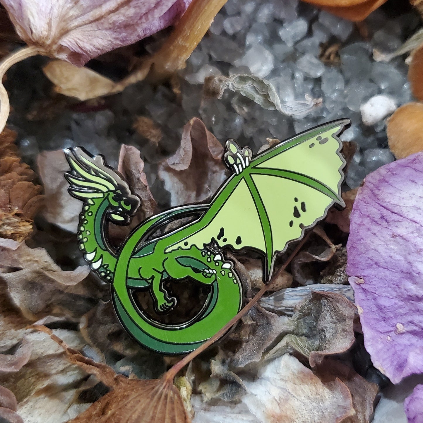 Forest dragon pin