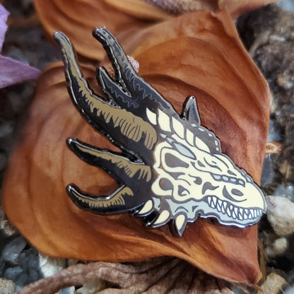 Adult Dragon Skull Pin