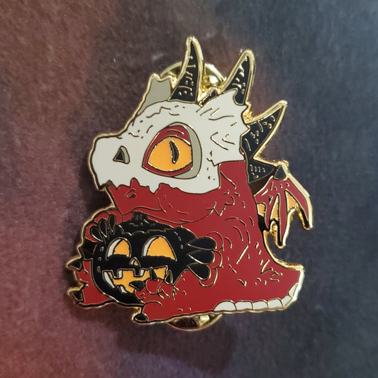 "Hektor" Derpy Dragon Pin