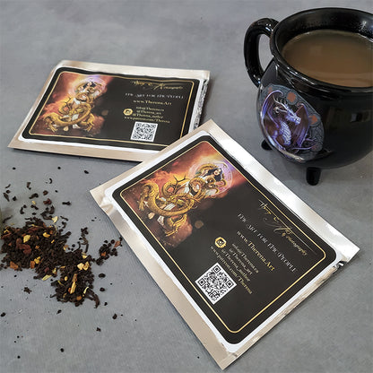 Custom art inspired tea postcards