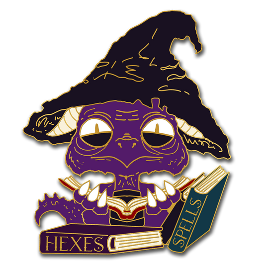"Hexes & Spells" Derpy Dragon Pin