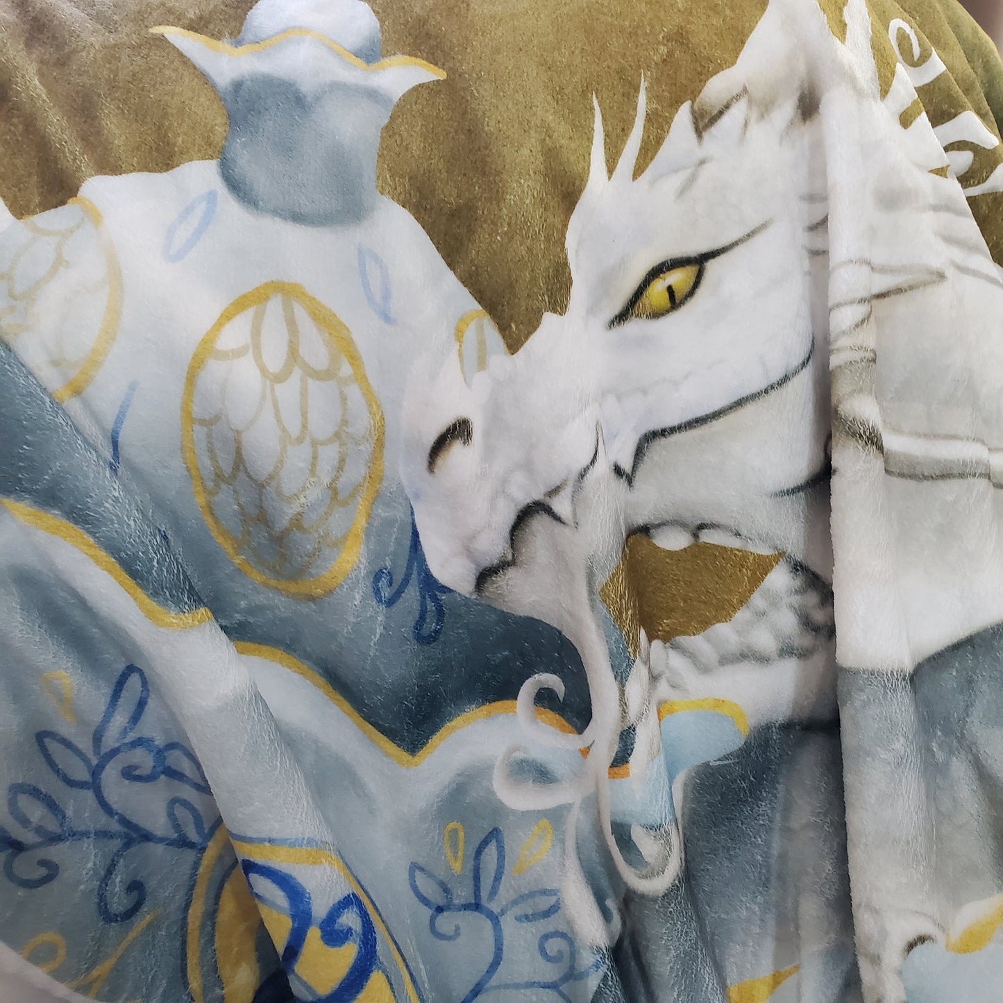 Tea Dragon Throw Blanket